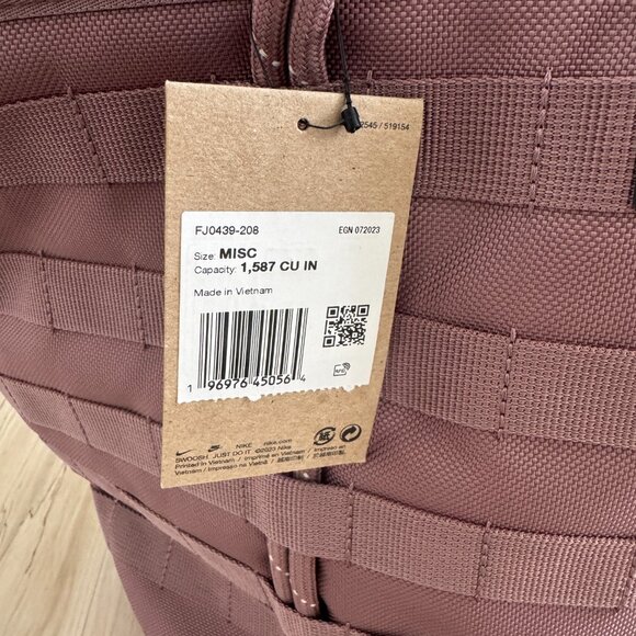 Nike Sportswear RPM Tote Bag, 26L, Smokey Mauve - Picture 4 of 7